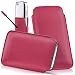 Produktbild moex Apple iPhone 7/8 | Hülle Pink Sleeve Slide Cover Ultra-Slim Schutzhülle Dünn Handyhülle für iPhone 7/8 Case Full Body Handytasche Kunst-Leder Tasche