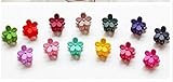 Cuhair(tm) 10pcs Assorted Bangs Mini Hair Claw Clip Hair Pin Flower Accessories for Girl Women Baby Mix Colored