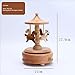Produktbild Kreative Holz Handwerk Sky City Kanone Rotary Music Box Geburtstagsgeschenke Holz Riesenrad , turning horses (city of sky)