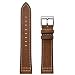 Produktbild Altsommer 20mmfür Xiaomi Huami Amazfit Bip Jugenduhr Uhrenarmband Ersatz Lederarmband für Herren Leder Uhrenarmbänder Edelstahl Gürtelschnalle Armband Ersetzen 165mm-215mm (Darkbraun)