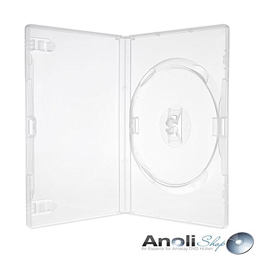 25 Amaray Hüllen Transparent für 1 DVD;Blu Ray,CD Leer Hülle Neuware