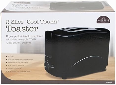 2 Slice Cool Touch Toaster (Black)