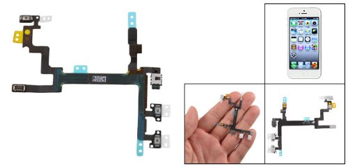 Power Mute Volume Button Switch Connector Flex Cable Ribbon for iPhone 5 5G Power Mute Volume Button Switch Connector Flex Cable Ribbon for iPhone 5 5G
