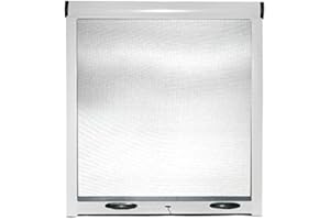 ARREDITALY Zanzariera Universale A Rullo Avvolgibile Profilo Riducibile Regolabile Per Finestra Porte Portafinestra Balconi Con Frizione Telaio In Alluminio In Kit Fai Da Te Colore Bianco (160 x 170 cm)