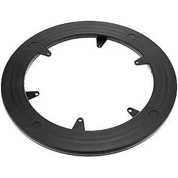 Plateau Tournant EMUCA 360° - Support Pour TV, écran PC - Acier Noir - Charge 100kg - 167x167mm