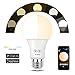 Produktbild HaoDeng Bluetooth Mesh Smart LED Kalt&Warmweiß Lampe 40W RGBW, More 64 Bulbs Zusammenarbeiten Dimmbar Beleuchtung Wecker Innenbeleuchtung E27 Bulb, kompatibel mit Alexa, Google Home