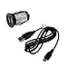 Produktbild 2teiliges Kfz-Mini-USB-Set, 2A für Medion GoPal E3415 für alle Geräte mit Mini-USB Anschluss