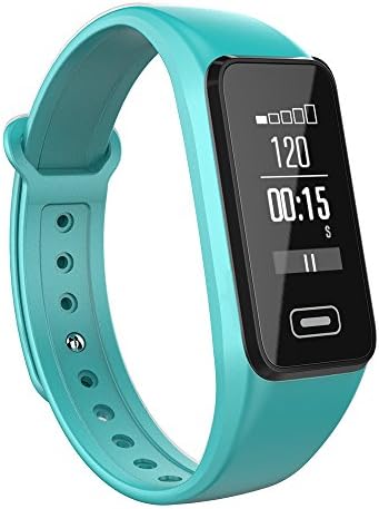 RimeU Activity Fitness Tracker Smart Bracelet With 0.96 Inch OLED Touch Screen Sports Watch IP67 Waterproof Bluetooth Wristband Pedometer Heart Rate Sleep Monitor Sedentary Reminder Alarm Clock for Android Samsung LG Xiaomi Moto iPhone Gift for Women Men Friends Kids Parents