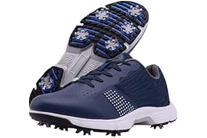 Rhyoam Golf Shoes Men Spikes Golf Sneakers Male Breathable Walking Shoes for Golfers Size Plus