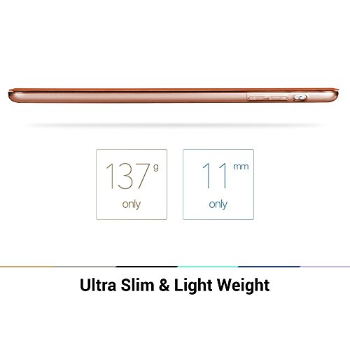 iPad Mini Hülle, ESR® Yippee Series Auto Aufwachen / Schlaf Funktion PU Ledertasche mit Durchschaubar Rückseite Abdeckung Schutzhülle für iPad mini 3/2/1 (Braun) - 9