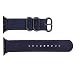 Produktbild Mamum Überzug Schnalle Schwarzer Knopf Doppelschnalle Nylonband Ersatz für Apple Watch Serie 1/2/3/4 42mm / 44mm (Marine)