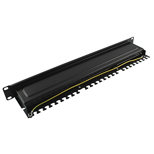 Ligawo ® 1020209 Patchpanel Cat.6 24x RJ45 LSA 48,26cm/ 19Zoll schwarz 1HE - 4