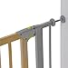 Hauck Deluxe Wood and Metal Pressure Fix Safety Gate - Metallic