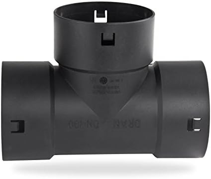 STABILO SanitaerT-piece DN 100 mm branch drainage pipe, drainage hose