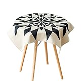 tischdecke weiss rund 180 ➤ Geeignet für Esstisch, Couchtisch, Buch Schreibtisch, Lagertisch usw., Indoor oder Picknick im Freien.