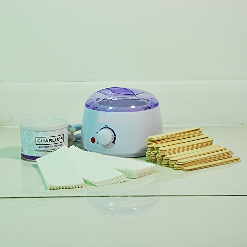 Waxing Kit Including Wax heater, 100 x wax strips, tea tree wax and 100 wax spatulas