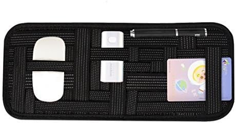 VOKUA Sun Visor Organizer Anti-slip Elastic Woven Board Innovation Organization Tactical Bag Card Storage and Electronic Accessory Holder Perfect Minimalist Design
