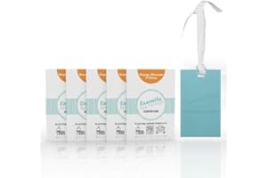 ESSENTIA NATURE ESSENTIA Card Profumate in Silicone, Ideali per Profumare Armadi, Cassetti, Borse, Auto (Fragranza Agrumi e Zagara, Confezione da 5)