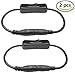 Produktbild LitaElek DC 12V Inline Schalter 5,5mm x 2,1mm männlichen zu weiblichen kabel mit Ein/Aus Schalter DC Wippschalter Rocker Switch für SMD 5050 3528 5630 LED Streifen CCTV Kamera, Usw (2 Stück, schwarz)