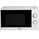 Grill simultaneo Teka MW225G - Microondas con grill, 700W/1000W, 20 litros, color blanco y negro