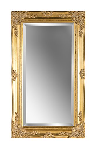 Wandspiegel antik gold Barock GWEN 70 x 40 cm