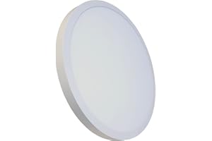 LED ATOMANT Plafon LED Redondo Panel Superficie, 605mm, 48W, Color Blanco Frio (6500K), 5000 Lumenes, Luminaria lampara de techo