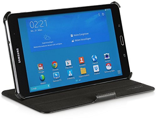 StilGut® UltraSlim Case V2, Tasche mit Stand- und Präsentationsfunktion für Samsung Galaxy TabPRO 8.4, schwarz vintage