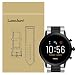 Produktbild LvBU Fossil Carlyle HR Ersatzarmband, Classic Edelstahl Uhrenarmband für Fossil Herren Smartwatch The Carlyle HR - 5. Generation (Silber-Schwarz)