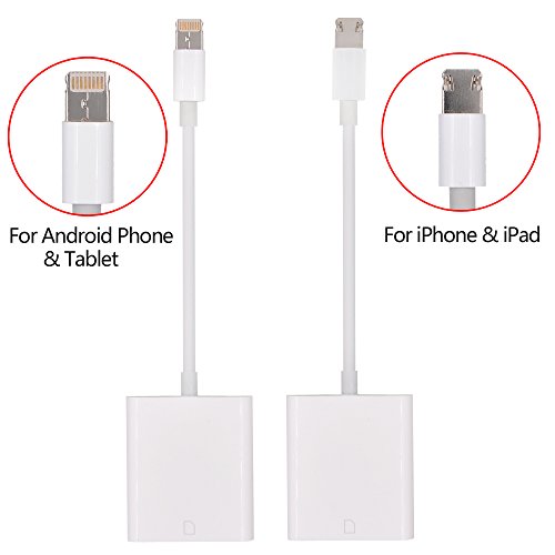 fulllight Tech 2 in 1 SD Card Reader für iPhone/Samsung/Huawei/iPad/Android Tablet Get gratis Micro SD Card Adapter & USB Typ C Adapter - 2