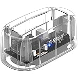 ORICO - 2,5/3,5 Zoll Festplatten Dockingstation Gehäuse, USB 3.0 zu SATA III 5 Gb/s, für 2,5" und 3,5" SATA HDD und SSD bis zu 8 TB, mit 12V Netzteilompatible