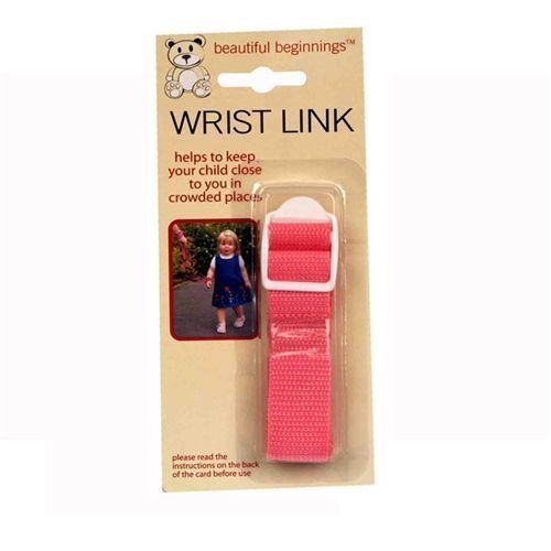 Children Wrist Link Baby Child Toddlers Strap Safety Link Rein Harness 4 colours (Pink)