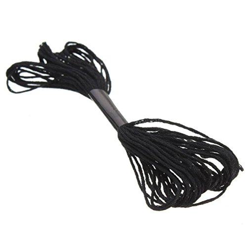 KING DO WAY 12 Straenge Kreuzstich Stickgarn Sticken Gobelin Polyester Baumwolle Schwarz 8 Meter - 2