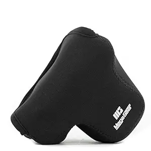 Megagear Canon Eos M100 (15-45mm) Ultra Light Neoprene Camera Case, with Carabiner - Black - MG1320