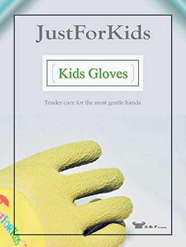 G & F 2040 G justforkids Premium MICROFOAM Textur Beschichtung Kids All Purpose Handschuhe, gelb/grün - 6