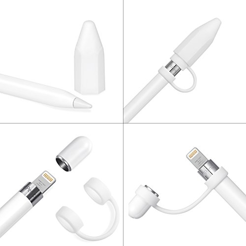 BlueFire Ladegerät Dock mit Feder Abdeckung für Apple Pencil USB Ladegerät Anschlüsse für iPad Pro … - 3