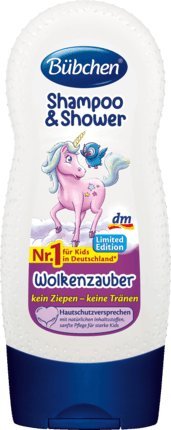 Kinder Duschgel / Shampoo EINHORN WOLKENZAUBER (230 ml) KEIN ZIEPEN - KEINE TRÄNEN