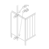 Julius Zöllner – Himmelhalter weiß Standartmit Spangen, Höhe: ca. 150 cm - 2