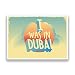 Produktbild 2 x I wurde in Dubai Vintage Vinyl Aufkleber Reise Gepäck # 7294 - 10cm/100mm Wide