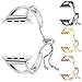 Produktbild Uhrenarmband, Armband für Apple Watch, 38 mm / 42 mm, edles Edelstahl-Manschette, Schmuck, iWatch, Armbänder mit Anhänger und Quaste für Frauen Mädchen (ohne Armbanduhr) 38 mm silber
