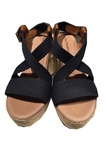 Preisvergleich Produktbild LA FÉE MARABOUTÉE Sandale Navy Korkabsatz