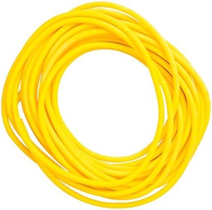 CandoPower Tube - Fitness Tube, CanDo Resistance Trainer for Functional Training - 7.6 m - yellow (very light) - alternative to dumbbells