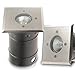 Produktbild 1er Set 230V Bodeneinbauleuchte TIERRA 1 PLUS IP67 eckig SMD LED 5,0W = 50W; Warm-Weiß; Einbaustrahler Wegeleuchte Garten außen; inkl. austauschbarem Leuchtmittel
