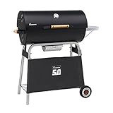 LANDMANN Barbecue a charbon Black Taurus 660 Expert - Fonte &eacute;maill&eacute;e -