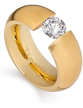 Tamaris Ring Scarlet 100397 Edelstahl Zirkonia gold