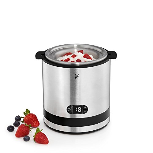 WMF KÜCHENminis Eismaschine 3-in-1, Speiseeismaschine für Frozen Yoghurt, Sorbet und Eiscreme, 300 ml mit Eislöffel, edelstahl/cromargan matt/silber - 5