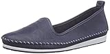 Aus weichem Rind-Nappaleder Andrea Conti Damen 0027449 Slipper, Blau (dunkelblau 017), 38 EU