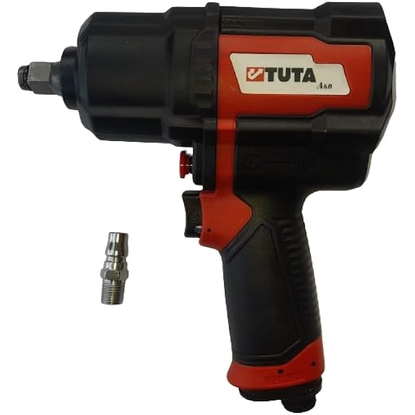 MAF AIW11212 - Llave De Impacto Neumática De 1/2 Pulgada, 850 Nm, 8000 RPM, Llave De Impacto De Aire De 5 Velocidades, Mecanismo De Martillo Doble De Alto Par, 3 Tomas