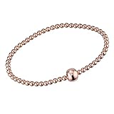 Das Strechtarmband in Form einer Kugelkette stammt aus deutscher Silberschmiede und überzeugt mit hervorragender Verarbeitung.