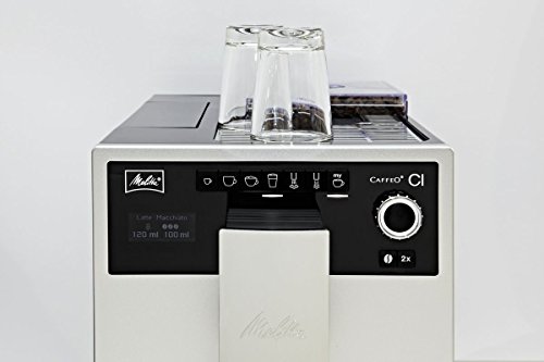 Melitta E 970-306 Kaffeevollautomat Caffeo CI One-touch Cappuccino (LCD-Display, 2 x 135 g Bean Select, 15 bar, Cappuccinatore) hochglanz silber - 12