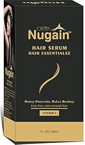 Oreva Nugain Hair Serum Hair Essentialsz for Damage protection,Reduce Breakage,Satin Smooth Hair -100ml